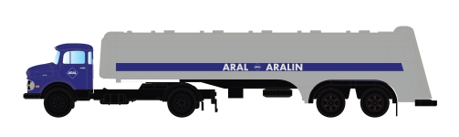 MiNis LC3478 - N - Mercedes-Benz L322 Tank-Sattelzug Aral